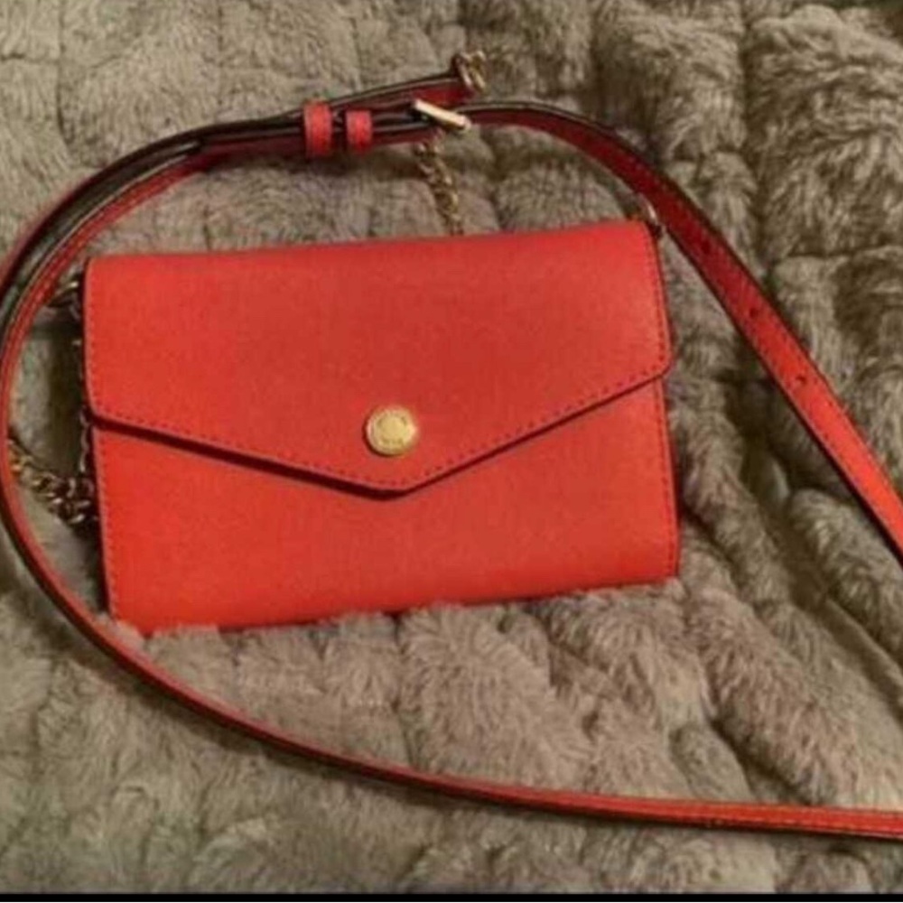 Michael Kors Red Crossbody Bag with Adjustable Strap